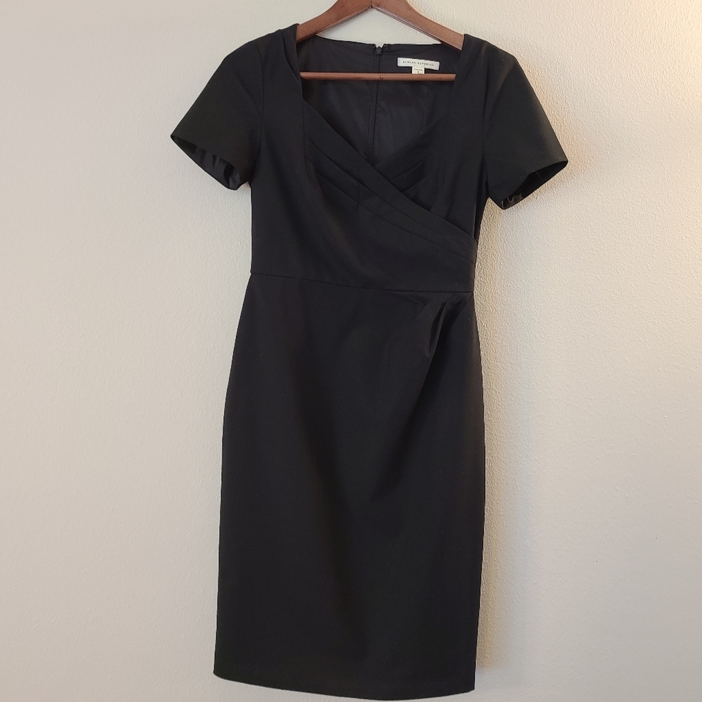 Banana Republic Black Wool Sheath Dress